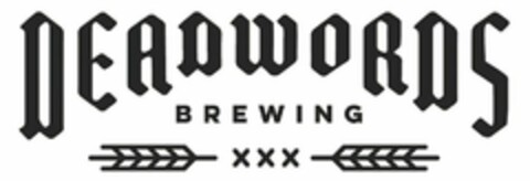 DEADWORDS BREWING XXX Logo (USPTO, 25.10.2019)