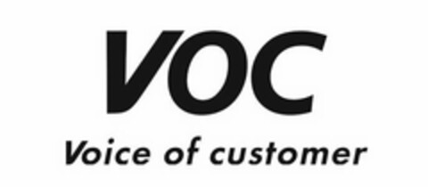 VOC VOICE OF CUSTOMER Logo (USPTO, 11/14/2019)