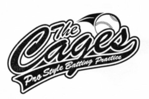 THE CAGES, PRO STYLE BATTING PRACTICE Logo (USPTO, 15.12.2009)