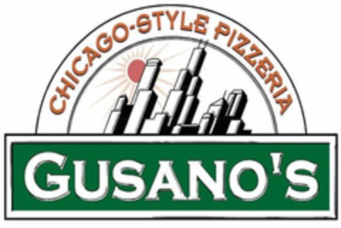 GUSANO'S CHICAGO-STYLE PIZZERIA Logo (USPTO, 19.02.2010)