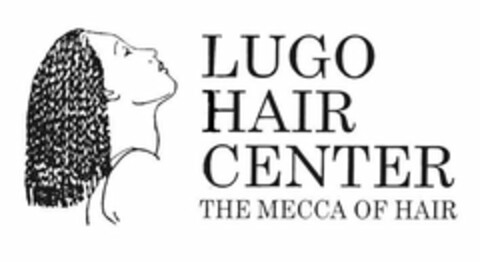LUGO HAIR CENTER, INC. "THE MECCA OF HAIR" Logo (USPTO, 10/04/2010)