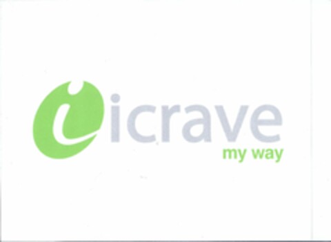 ICRAVE MY WAY Logo (USPTO, 29.12.2010)