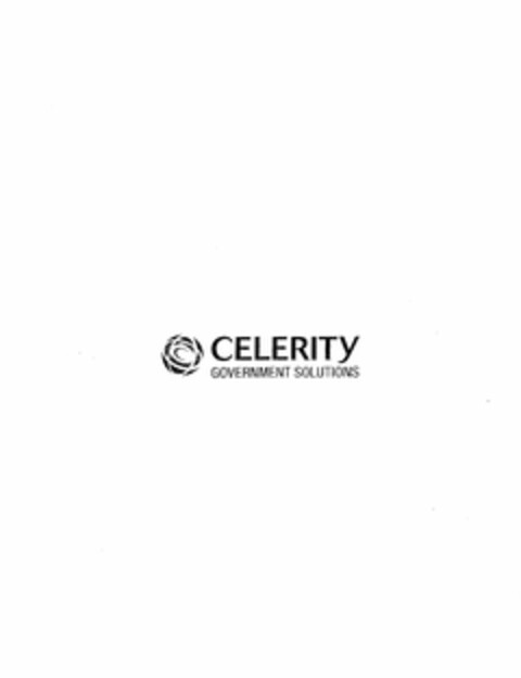 C CELERITY GOVERNMENT SOLUTIONS Logo (USPTO, 06/06/2011)