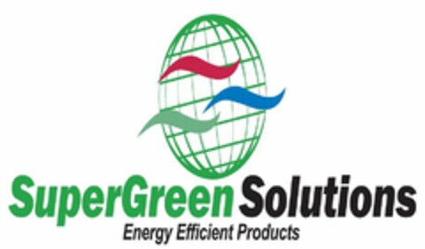 SUPERGREEN SOLUTIONS ENERGY EFFICIENT PRODUCTS Logo (USPTO, 02.08.2011)