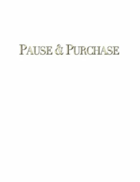 PAUSE & PURCHASE Logo (USPTO, 13.09.2011)