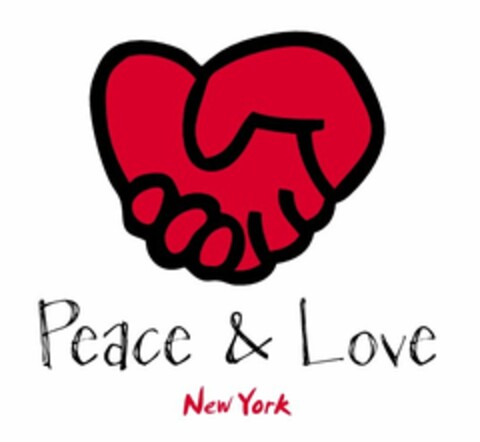 PEACE & LOVE NEW YORK Logo (USPTO, 01/05/2012)