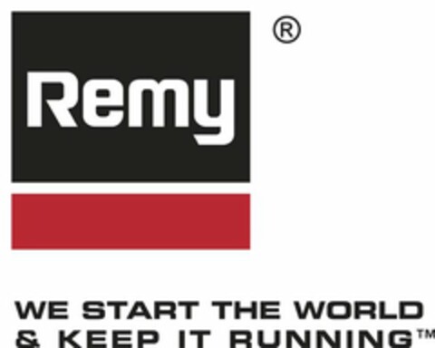 REMY WE START THE WORLD & KEEP IT RUNNING Logo (USPTO, 23.01.2012)