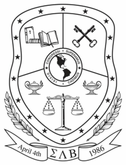 CONGRESSI SUPERAMUS DIVISI CADIMUS APRIL 4TH 1986 Logo (USPTO, 28.02.2012)