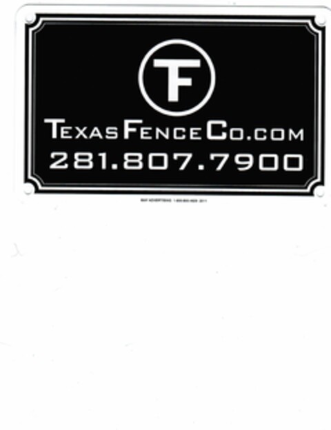 TF TEXAS FENCE CO.COM 281.807.7900 Logo (USPTO, 17.05.2012)