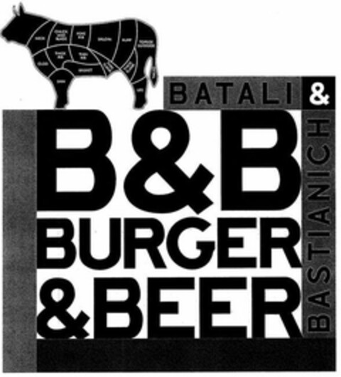 B & B BURGER & BEER BATALI & BASTIANICH Logo (USPTO, 17.05.2013)