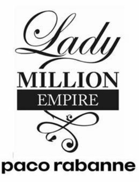 LADY MILLION EMPIRE PACO RABANNE Logo (USPTO, 18.04.2018)