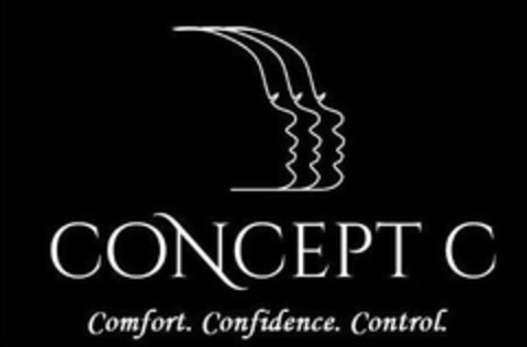 CONCEPT C COMFORT. CONFIDENCE. CONTROL. Logo (USPTO, 04.06.2018)