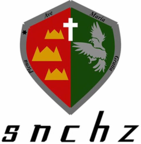 AVE MARIA GRATIA PLENA SNCHZ Logo (USPTO, 05/29/2019)