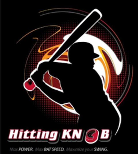 HITTING KNOB MAX POWER. MAX BAT SPEED. MAXIMIZE YOUR SWING. Logo (USPTO, 06.02.2020)