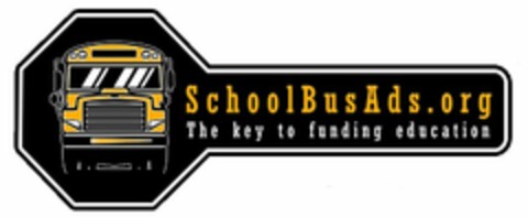 SCHOOLBUSADS.ORG THE KEY TO FUNDING EDUCATION Logo (USPTO, 29.06.2020)