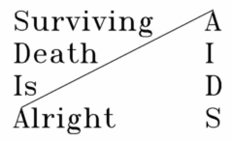 SURVIVING DEATH IS ALRIGHT AIDS Logo (USPTO, 04.05.2009)