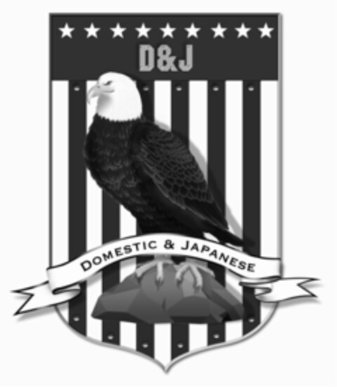 D&J DOMESTIC & JAPANESE Logo (USPTO, 28.10.2010)
