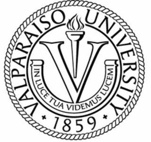 V VALPARAISO UNIVERSITY 1859 IN LUCE TUA VIDEMUS LUCEM Logo (USPTO, 29.10.2010)