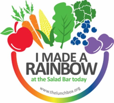 I MADE A RAINBOW AT THE SALAD BAR TODAY WWW.THELUNCHBOX.ORG Logo (USPTO, 06/05/2011)