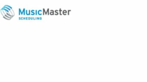 MUSICMASTER SCHEDULING Logo (USPTO, 22.11.2011)