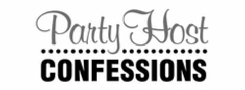 PARTY HOST CONFESSIONS Logo (USPTO, 14.01.2012)