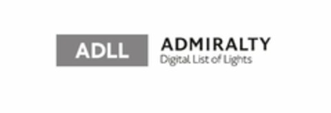 ADLL ADMIRALTY DIGITAL LIST OF LIGHTS Logo (USPTO, 21.10.2013)