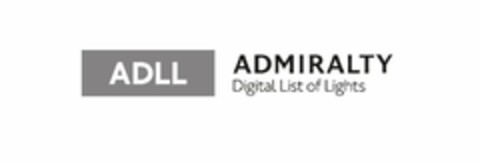 ADLL ADMIRALTY DIGITAL LIST OF LIGHTS Logo (USPTO, 10/21/2013)