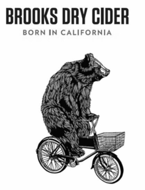 BROOKS DRY CIDER BORN IN CALIFORNIA Logo (USPTO, 13.03.2014)