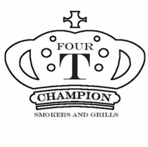 FOUR T CHAMPION SMOKERS AND GRILLS Logo (USPTO, 11.12.2014)