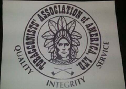 TOBACCONISTS' ASSOCIATION OF AMERICA, LTD., QUALITY, INTEGRITY AND SERVICE Logo (USPTO, 27.04.2015)