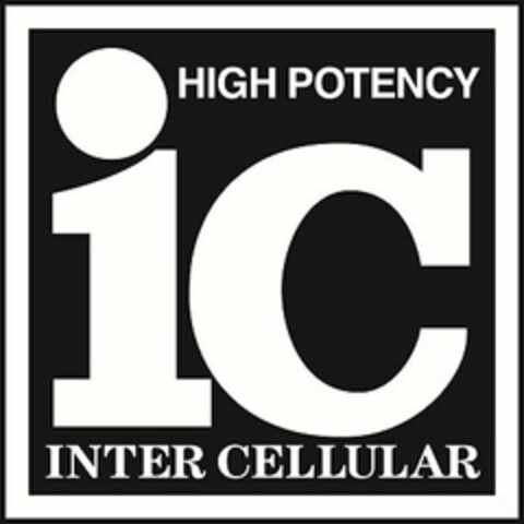 IC HIGH POTENCY INTER CELLULAR Logo (USPTO, 21.07.2015)