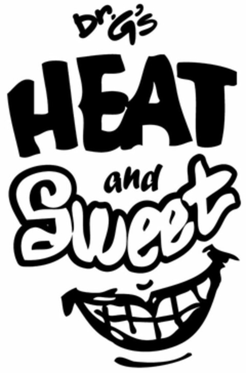 DR. G'S HEAT AND SWEET Logo (USPTO, 21.07.2015)