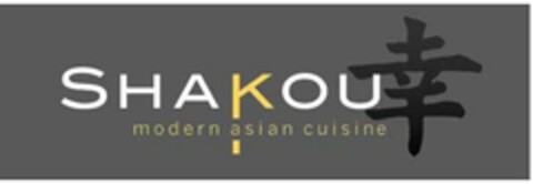 SHAKOU MODERN ASIAN CUISINE Logo (USPTO, 04/15/2016)