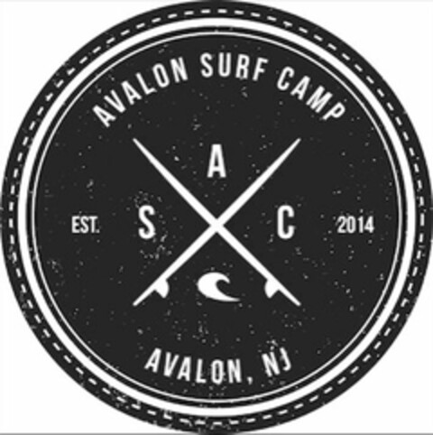 AVALON SURF CAMP AVALON, NJ EST. 2014 AS C Logo (USPTO, 07/01/2016)