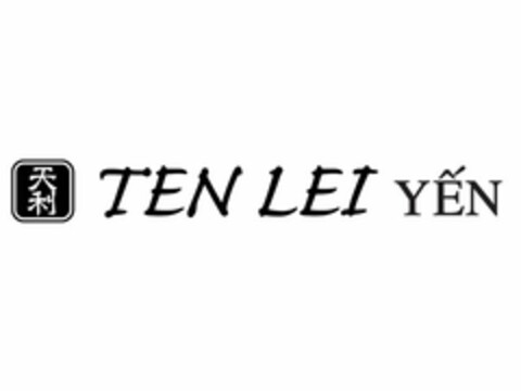 TEN LEI YEN Logo (USPTO, 06.09.2016)