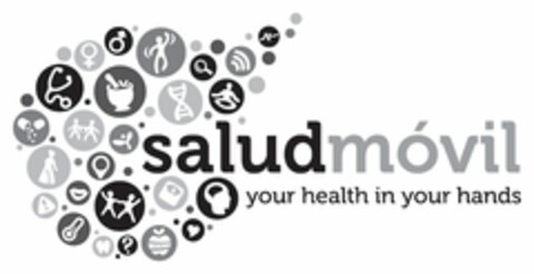 SALUDMOVIL YOUR HEALTH IN YOUR HANDS Logo (USPTO, 11/03/2016)