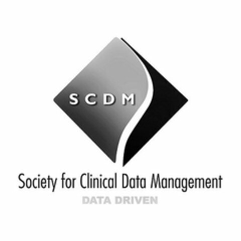 SCDM SOCIETY FOR CLINICAL DATA MANAGEMENT DATA DRIVEN Logo (USPTO, 01/13/2017)