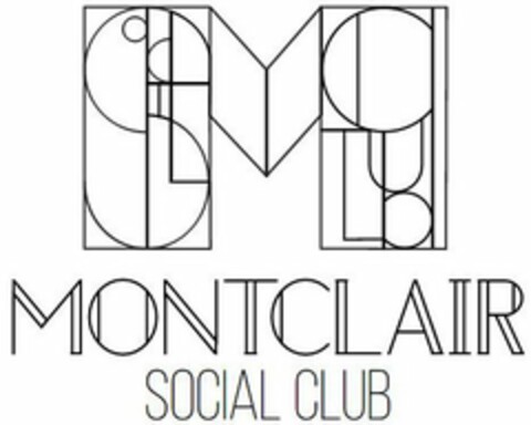 M MONTCLAIR SOCIAL CLUB Logo (USPTO, 22.11.2017)