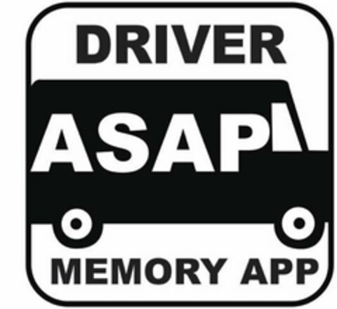 ASAP DRIVER MEMORY APP Logo (USPTO, 12/21/2017)