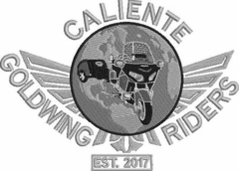 CALIENTE GOLDWING RIDERS EST. 2017 Logo (USPTO, 02/21/2018)