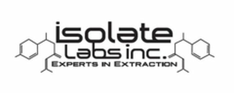 ISOLATE LABS INC. EXPERTS IN EXTRACTION Logo (USPTO, 05.11.2018)