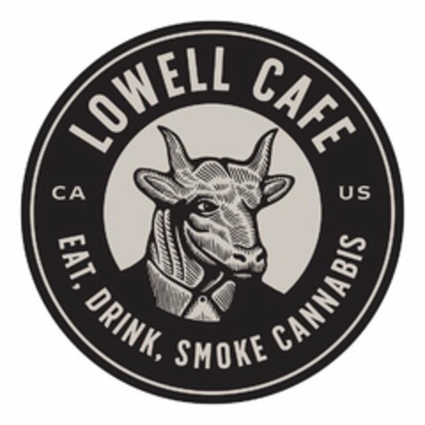 LOWELL CAFE CA US EAT, DRINK, SMOKE CANNABIS Logo (USPTO, 24.10.2019)