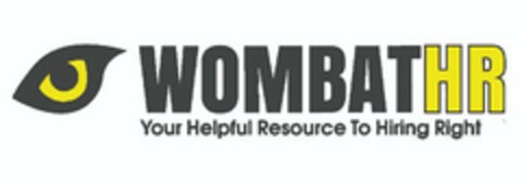 WOMBATHR YOUR HELPFUL RESOURCE TO HIRING RIGHT Logo (USPTO, 21.01.2020)