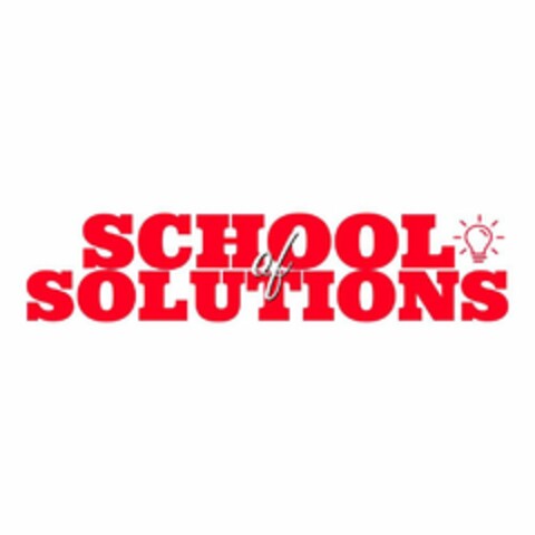 SCHOOL OF SOLUTIONS Logo (USPTO, 18.06.2020)