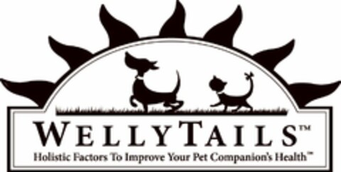 WELLYTAILS HOLISTIC FACTORS TO IMPROVE YOUR PET COMPANION'S HEALTH Logo (USPTO, 08/02/2009)