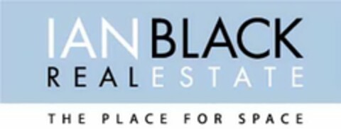 IAN BLACK REAL ESTATE THE PLACE FOR SPACE Logo (USPTO, 07.08.2009)