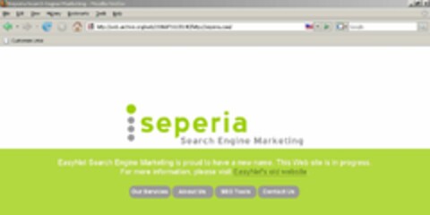 SEPERIA Logo (USPTO, 01/19/2010)