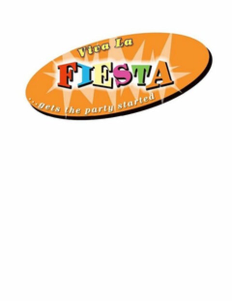 VIVA LA FIESTA...GETS THE PARTY STARTED Logo (USPTO, 20.09.2013)