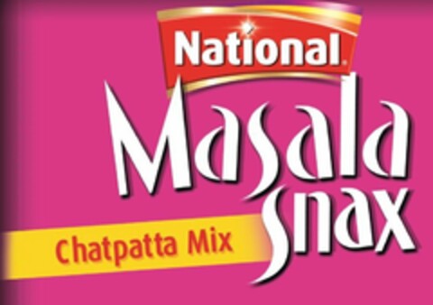 NATIONAL MASALA SNAX CHATPATTA MIX Logo (USPTO, 12/11/2014)