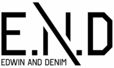 E.N.D EDWIN AND DENIM Logo (USPTO, 02/10/2015)